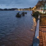 19.10.23 Fußweg Promenade Schlei - Hochwasser